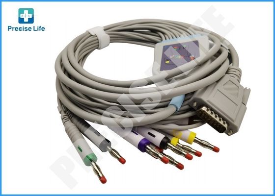 Nihon Kohden one piece type ECG cable EKG cable IEC color code Banana 4.0 plug